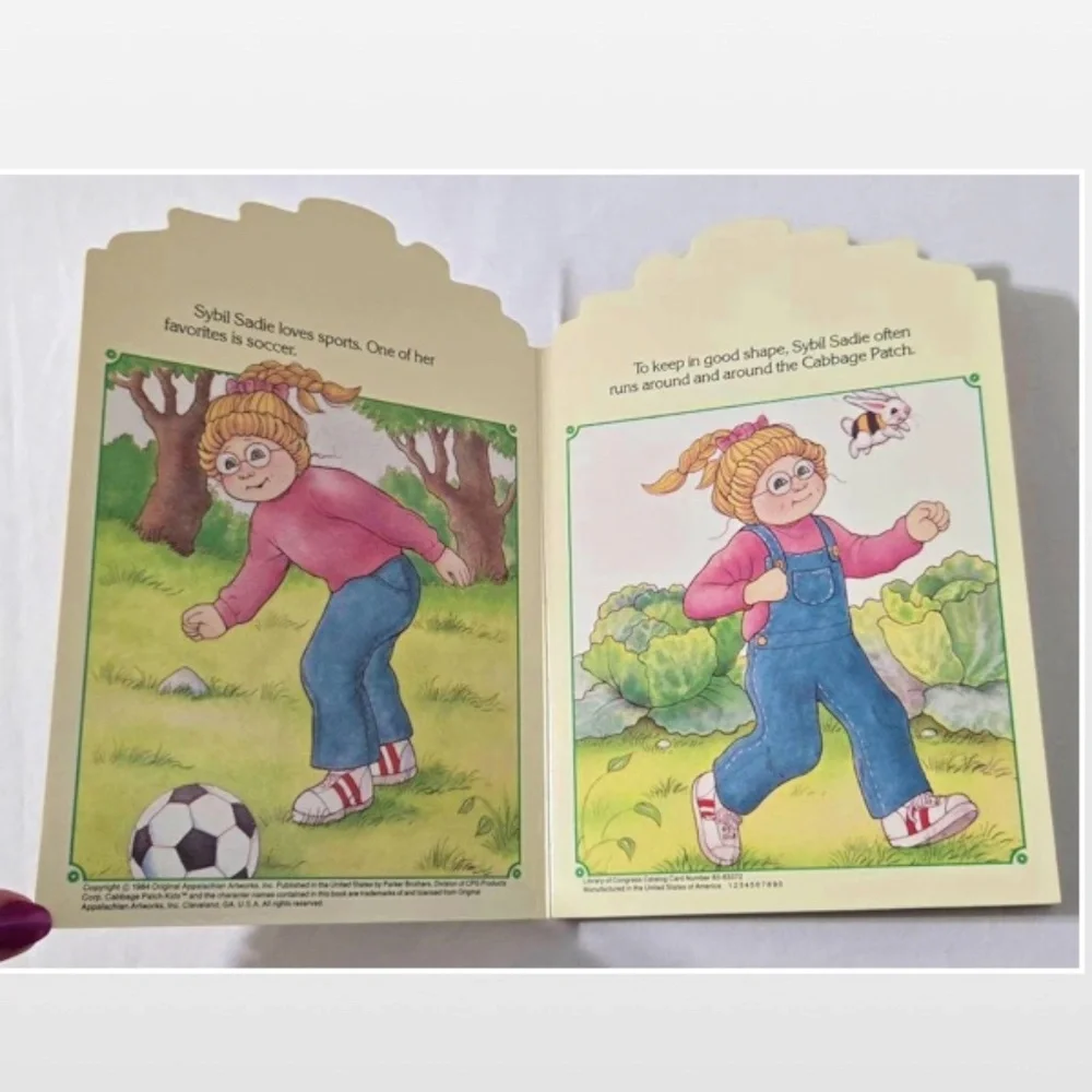 Vintage 80s Parker Brothers “Cabbage Patch Kids” Book Sybil Sadie Hardcover VTG